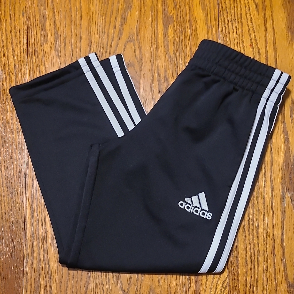 adidas Black and White Kids Sweatpants